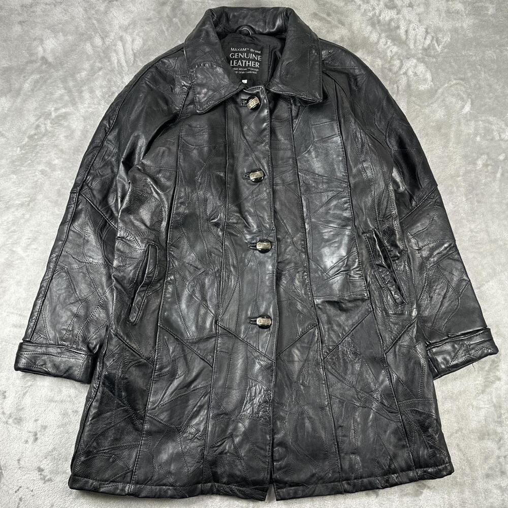 Genuine Leather Black Women's Blazer